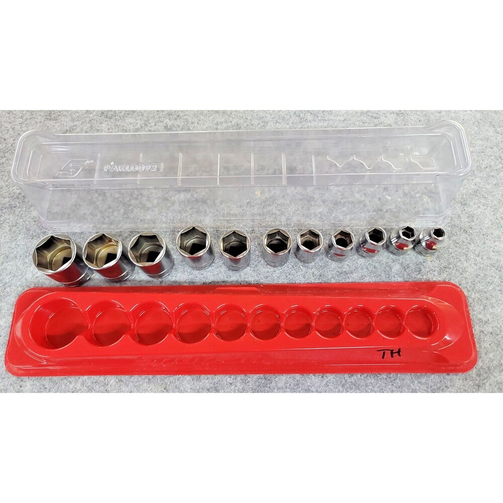 Snap-On 211FSY Shallow flank drive 11pc 3/8" Drive 6-Point SAE Drive Socket Set